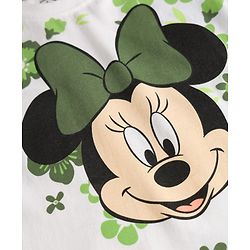 Babyhug Disney Single Jersey Knit Half Sleeves T-Shirt & Shorts Set With Minnie Mouse Graphics - Multicolor