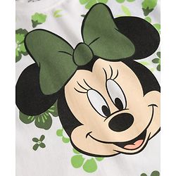 Babyhug Disney Single Jersey Knit Half Sleeves T-Shirt & Shorts Set With Minnie Mouse Graphics - Multicolor