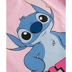 Babyhug Disney Single Jersey Knit Half Sleeves T-Shirt & Shorts Set With Lilo & Stitch Graphics - Multicolor