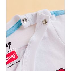 Babyhug Disney 100% Cotton Knit Half Sleeve T-Shirt With Front & Back Mickey Mouse Graphic -white