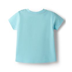 Babyhug Disney Single Jersey Knit Half Sleeves T-Shirt With Minnie Mouse Graphics - Sky Blue