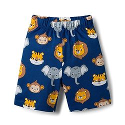 Babyhug Cotton Knit Half Sleeves Animal Printed Co-Ords T-Shirt & Shorts Night Suit - Navy Blue