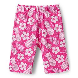 Babyhug Cotton Knit Half Sleeves T-Shirt & Capri Co-ord Night Suit With Floral Print - Pink