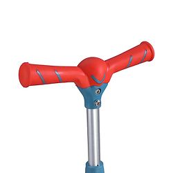 Babyhug Glider 3 Wheel Kids Kick Scooter with LED Wheels - Red Blue| Adjustable Height| Weight Capacity Upto 50 Kg| Toy for 2 to 12 yrs Boys & Girls| Activity Gifting Option| Compact Fold| Lean-to-Steer