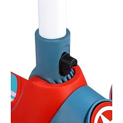 Babyhug Glider 3 Wheel Kids Kick Scooter with LED Wheels - Red Blue| Adjustable Height| Weight Capacity Upto 50 Kg| Toy for 2 to 12 yrs Boys & Girls| Activity Gifting Option| Compact Fold| Lean-to-Steer