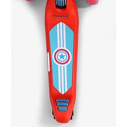 Babyhug Glider 3 Wheel Kids Kick Scooter with LED Wheels - Red Blue| Adjustable Height| Weight Capacity Upto 50 Kg| Toy for 2 to 12 yrs Boys & Girls| Activity Gifting Option| Compact Fold| Lean-to-Steer