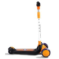 Babyhug Glider 3 Wheel Kids Kick Scooter with LED Wheels - Red Blue| Adjustable Height| Weight Capacity Upto 50 Kg| Toy for 2 to 12 yrs Boys & Girls| Activity Gifting Option| Compact Fold| Lean-to-Steer