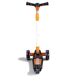 Babyhug Glider 3 Wheel Kids Kick Scooter with LED Wheels - Red Blue| Adjustable Height| Weight Capacity Upto 50 Kg| Toy for 2 to 12 yrs Boys & Girls| Activity Gifting Option| Compact Fold| Lean-to-Steer