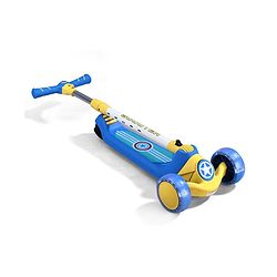 Babyhug Glider 3 Wheel Kids Kick Scooter with LED Wheels - Red Blue| Adjustable Height| Weight Capacity Upto 50 Kg| Toy for 2 to 12 yrs Boys & Girls| Activity Gifting Option| Compact Fold| Lean-to-Steer