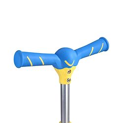 Babyhug Glider 3 Wheel Kids Kick Scooter with LED Wheels - Red Blue| Adjustable Height| Weight Capacity Upto 50 Kg| Toy for 2 to 12 yrs Boys & Girls| Activity Gifting Option| Compact Fold| Lean-to-Steer
