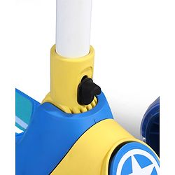 Babyhug Glider 3 Wheel Kids Kick Scooter with LED Wheels - Red Blue| Adjustable Height| Weight Capacity Upto 50 Kg| Toy for 2 to 12 yrs Boys & Girls| Activity Gifting Option| Compact Fold| Lean-to-Steer