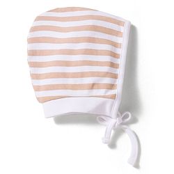 Babyhug 100% Cotton Intelock Knit Printed Baby Caps Pack of 2 Multicolor - Diameter 14 cm