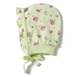 Babyhug 100% Cotton Interlock Knit Cap Mittens & Booties With Floral Print Multicolor - Diameter 13 cm