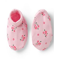 Babyhug 100% Cotton Knit Cap Mittens & Booties with Floral Print Multicolor - Diameter 15.5 cm