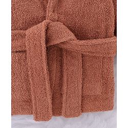Babyhug Knit Terry Unisex Bath Robe With Monkey Hood - Brown