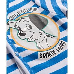 Babyhug Disney Interlock Knit Half Sleeves 101 Dalmatians Printed Front Open Jhablas Pack of 3 - White, Blue & Green