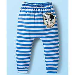 Babyhug Disney Interlock Knit Full Length 101 Dalmatians Printed Diaper Leggings Pack of 3 - White Blue & Sea Green