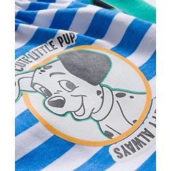 Babyhug Disney Interlock Knit Full Length 101 Dalmatians Printed Diaper Leggings Pack of 3 - White Blue & Sea Green