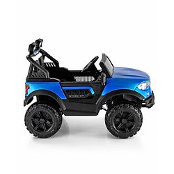Babyhug Battery Operated Ride on Jeep with Music & LED Lights - Blue| Rechargeable Battery|Openable Doors| AUX|Remote Control|Easy to Assemble| Forward & Reverse| Magic Swing Movement