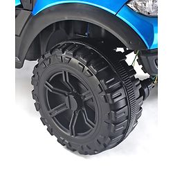 Babyhug Battery Operated Ride on Jeep with Music & LED Lights - Blue| Rechargeable Battery|Openable Doors| AUX|Remote Control|Easy to Assemble| Forward & Reverse| Magic Swing Movement