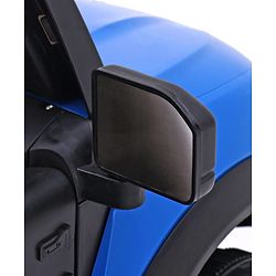 Babyhug Battery Operated Ride on Jeep with Music & LED Lights - Blue| Rechargeable Battery|Openable Doors| AUX|Remote Control|Easy to Assemble| Forward & Reverse| Magic Swing Movement