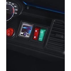 Babyhug Battery Operated Ride on Jeep with Music & LED Lights - Blue| Rechargeable Battery|Openable Doors| AUX|Remote Control|Easy to Assemble| Forward & Reverse| Magic Swing Movement