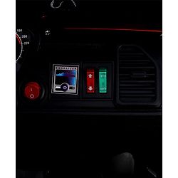 Babyhug Battery Operated Ride on Jeep with Music & LED Lights - Blue| Rechargeable Battery|Openable Doors| AUX|Remote Control|Easy to Assemble| Forward & Reverse| Magic Swing Movement