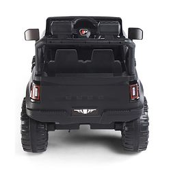 Babyhug Battery Operated Ride on Jeep with Music & LED Lights - Blue| Rechargeable Battery|Openable Doors| AUX|Remote Control|Easy to Assemble| Forward & Reverse| Magic Swing Movement