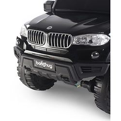 Babyhug Battery Operated Ride on Jeep with Music & LED Lights - Blue| Rechargeable Battery|Openable Doors| AUX|Remote Control|Easy to Assemble| Forward & Reverse| Magic Swing Movement