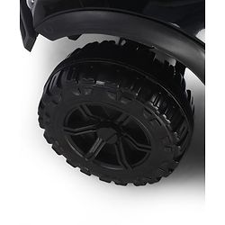 Babyhug Battery Operated Ride on Jeep with Music & LED Lights - Blue| Rechargeable Battery|Openable Doors| AUX|Remote Control|Easy to Assemble| Forward & Reverse| Magic Swing Movement