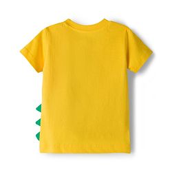 Babyhug 100% Cotton Knit Half Sleeves & Sleeveless Striped Crocodile Printed T-Shirt & Shorts Set - Multicolour & Green