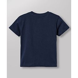 Babyhug Single Jersey Knit Half Sleeves Striped T-Shirt & Shorts Set - Light Blue