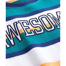 Babyhug Single Jersey Knit Full Sleeves Striped T-Shirt & Lounge Pant Set - Multicolor