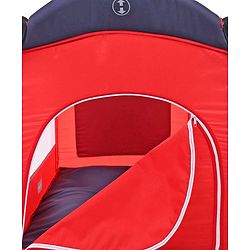 Babyhug My Space Playpen With Removable Mosquito Net - Red Navy (Assembly Video Available)