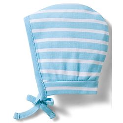 Babyhug 100% Cotton Knit Caps with Dino Print & Stripes Pack of 2 Multicolor - Diameter 22 cm