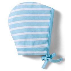 Babyhug 100% Cotton Knit Caps with Dino Print & Stripes Pack of 2 Multicolor - Diameter 22 cm