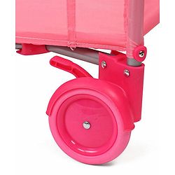Babyhug My Space Playpen With Removable Mosquito Net - Pink (Assembly Video Available)