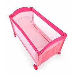 Babyhug My Space Playpen With Removable Mosquito Net - Pink (Assembly Video Available)