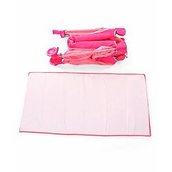 Babyhug My Space Playpen With Removable Mosquito Net - Pink (Assembly Video Available)