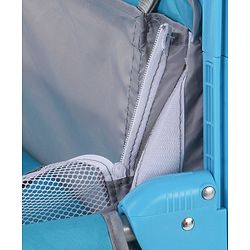 Babyhug Keep Me Close 2 in 1 Playpen Cum Baby Cot With Mosquito Net  - Blue Grey (Assembly Video Available)