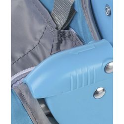 Babyhug Keep Me Close 2 in 1 Playpen Cum Baby Cot With Mosquito Net  - Blue Grey (Assembly Video Available)