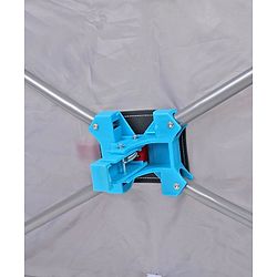 Babyhug Keep Me Close 2 in 1 Playpen Cum Baby Cot With Mosquito Net  - Blue Grey (Assembly Video Available)