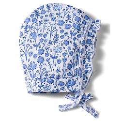 Babyhug 100% Cotton Knit Caps with Floral Print Pack of 2 Multicolor - Diameter 18 cm