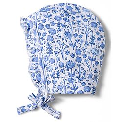 Babyhug 100% Cotton Knit Caps with Floral Print Pack of 2 Multicolor - Diameter 18 cm