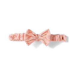 Babyhug Cotton Woven Sleeveless Floral Embroidered Schiffli A Line Frock with Headband - Peach