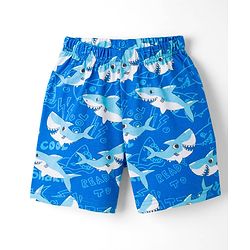 Babyhug Cotton Knit Half Sleeves Sea Life Printed Co-Ords T-Shirt & Shorts Night Suit - Blue