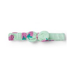 Babyhug 100% Cotton Knit Frill Sleeves Onesies with Headband & Strawberry Print - Sea Green