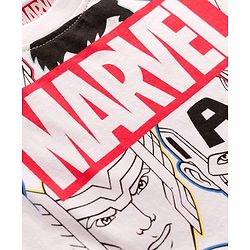Babyhug Marvel Single Jersey Knit Full Sleeves Co-ords T-Shirt & Pajama Night Suit with Avengers Graphic - Multicolor