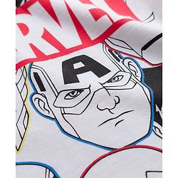 Babyhug Marvel Single Jersey Knit Full Sleeves Co-ords T-Shirt & Pajama Night Suit with Avengers Graphic - Multicolor