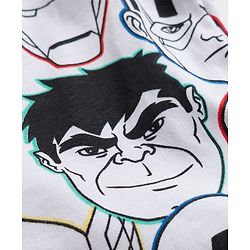 Babyhug Marvel Single Jersey Knit Full Sleeves Co-ords T-Shirt & Pajama Night Suit with Avengers Graphic - Multicolor